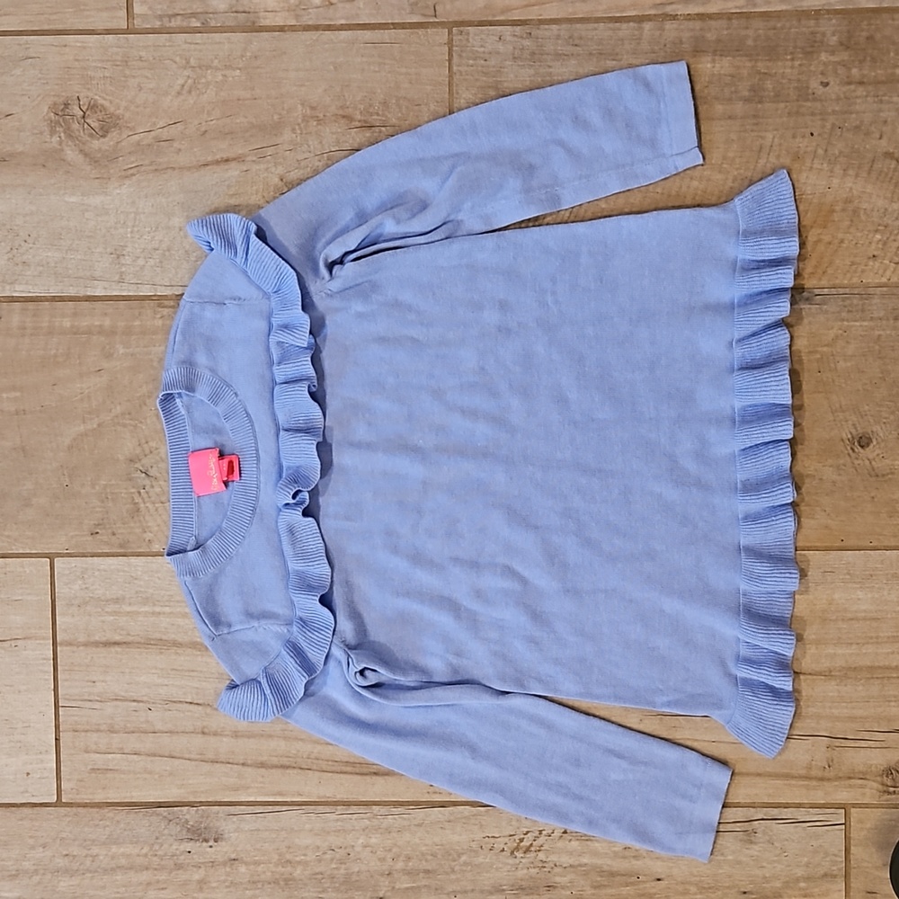 Girls Purple Lilly Pulitzer Sweater Size M (6/7)